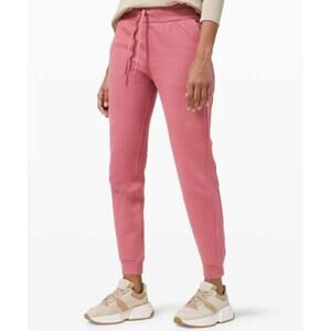 Lululemon Women's Scuba Fleece Jogger Pants Pink 6